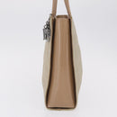 Christian Dior Canage Tote Bag Nylon Beige Silver Auth bs37593A-4