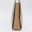 Christian Dior Canage Tote Bag Nylon Beige Silver Auth bs37593A-5