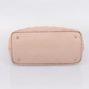 Christian Dior Canage Tote Bag Coated Canvas Pink Gold Auth bs37594-10