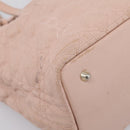 Christian Dior Canage Tote Bag Coated Canvas Pink Gold Auth bs37594-12