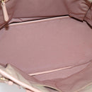 Christian Dior Canage Tote Bag Coated Canvas Pink Gold Auth bs37594-17