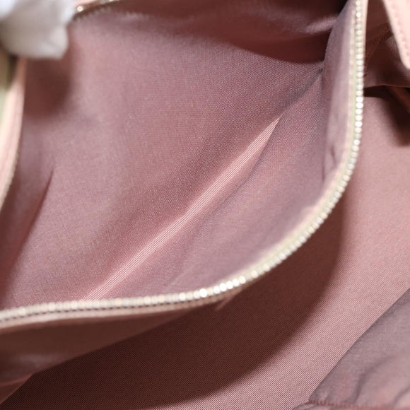 Christian Dior Canage Tote Bag Coated Canvas Pink Gold Auth bs37594