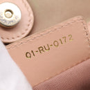 Christian Dior Canage Tote Bag Coated Canvas Pink Gold Auth bs37594-22