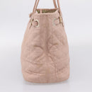 Christian Dior Canage Tote Bag Coated Canvas Pink Gold Auth bs37594-4