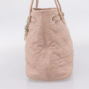 Christian Dior Canage Tote Bag Coated Canvas Pink Gold Auth bs37594-5
