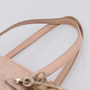 Christian Dior Canage Tote Bag Coated Canvas Pink Gold Auth bs37594-9