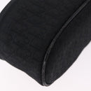 Christian Dior Trotter Canvas Pouch Black Silver Auth bs37596-9