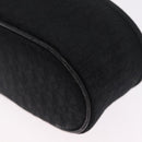 Christian Dior Trotter Canvas Pouch Black Silver Auth bs37596-14