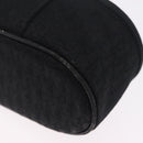 Christian Dior Trotter Canvas Pouch Black Silver Auth bs37596-16