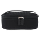 Christian Dior Trotter Canvas Pouch Black Silver Auth bs37596-13