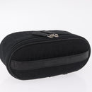 Christian Dior Trotter Canvas Pouch Black Silver Auth bs37596-6