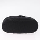 Christian Dior Trotter Canvas Pouch Black Silver Auth bs37596-5