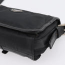 PRADA Shoulder Bag Nylon Black Silver Auth bs37597-16
