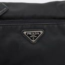 PRADA Shoulder Bag Nylon Black Silver Auth bs37597-18