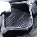 PRADA Shoulder Bag Nylon Black Silver Auth bs37597-11