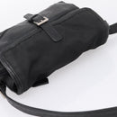 PRADA Shoulder Bag Nylon Black Silver Auth bs37597-6