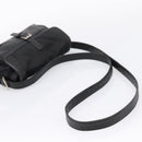 PRADA Shoulder Bag Nylon Black Silver Auth bs37597-7