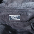 PRADA Tote Bag Nylon Black Silver Auth bs37600-20