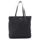 PRADA Tote Bag Nylon Black Silver Auth bs37600-13
