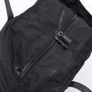 PRADA Tote Bag Nylon Black Silver Auth bs37600-6