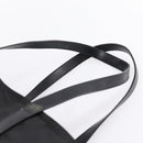 PRADA Tote Bag Nylon Black Silver Auth bs37600-8