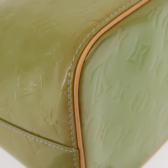 LOUIS VUITTON Monogram Vernis Houston Hand Bag Baby Blue M91005 LV Auth bs37601