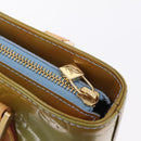 LOUIS VUITTON Monogram Vernis Houston Hand Bag Baby Blue M91005 LV Auth bs37601-17