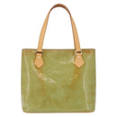 LOUIS VUITTON Monogram Vernis Houston Hand Bag Baby Blue M91005 LV Auth bs37601-2