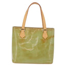 LOUIS VUITTON Monogram Vernis Houston Hand Bag Baby Blue M91005 LV Auth bs37601-3