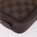 LOUIS VUITTON Damier Ebene Trousse Toilette 25 Clutch Bag N47624 LV Auth bs37603-12