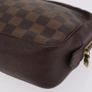 LOUIS VUITTON Damier Ebene Trousse Toilette 25 Clutch Bag N47624 LV Auth bs37603-13