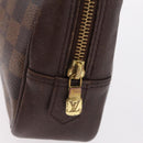 LOUIS VUITTON Damier Ebene Trousse Toilette 25 Clutch Bag N47624 LV Auth bs37603-14