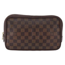 LOUIS VUITTON Damier Ebene Trousse Toilette 25 Clutch Bag N47624 LV Auth bs37603-2