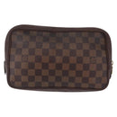 LOUIS VUITTON Damier Ebene Trousse Toilette 25 Clutch Bag N47624 LV Auth bs37603-4