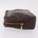 LOUIS VUITTON Damier Ebene Trousse Toilette 25 Clutch Bag N47624 LV Auth bs37603-5