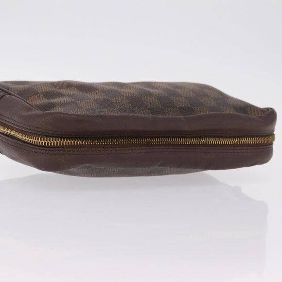 LOUIS VUITTON Damier Ebene Trousse Toilette 25 Clutch Bag N47624 LV Auth bs37603