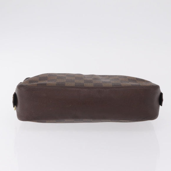 LOUIS VUITTON Damier Ebene Trousse Toilette 25 Clutch Bag N47624 LV Auth bs37603