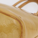 LOUIS VUITTON Monogram Vernis Houston Hand Bag Beige M91004 LV Auth bs37604-16