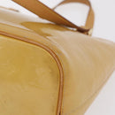 LOUIS VUITTON Monogram Vernis Houston Hand Bag Beige M91004 LV Auth bs37604-18