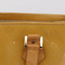 LOUIS VUITTON Monogram Vernis Houston Hand Bag Beige M91004 LV Auth bs37604-21