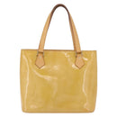 LOUIS VUITTON Monogram Vernis Houston Hand Bag Beige M91004 LV Auth bs37604-2
