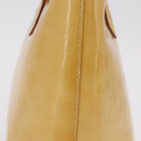 LOUIS VUITTON Monogram Vernis Houston Hand Bag Beige M91004 LV Auth bs37604-5