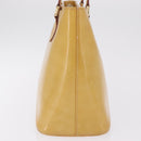 LOUIS VUITTON Monogram Vernis Houston Hand Bag Beige M91004 LV Auth bs37604-7