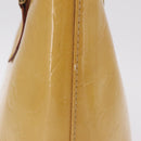 LOUIS VUITTON Monogram Vernis Houston Hand Bag Beige M91004 LV Auth bs37604-8
