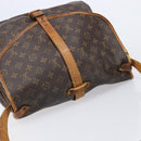 LOUIS VUITTON Monogram Saumur 35 Shoulder Bag M42254 LV Auth bs37607-6
