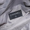 CHANEL Sports Line Shoulder Bag Nylon Gray Silver CC Auth bs37611-19