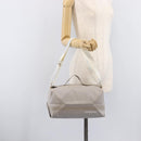 CHANEL Sports Line Shoulder Bag Nylon Gray Silver CC Auth bs37611-27