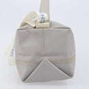 CHANEL Sports Line Shoulder Bag Nylon Gray Silver CC Auth bs37611-4
