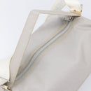 CHANEL Sports Line Shoulder Bag Nylon Gray Silver CC Auth bs37611-6