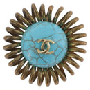 CHANEL Earring metal Gold Tone CC Auth bs37615-9